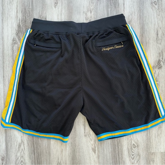 Nipsey Hussle X Kobe Bryant Headgear Classics 2XL Men's Shorts in Black Yellow - Picture 11 of 11